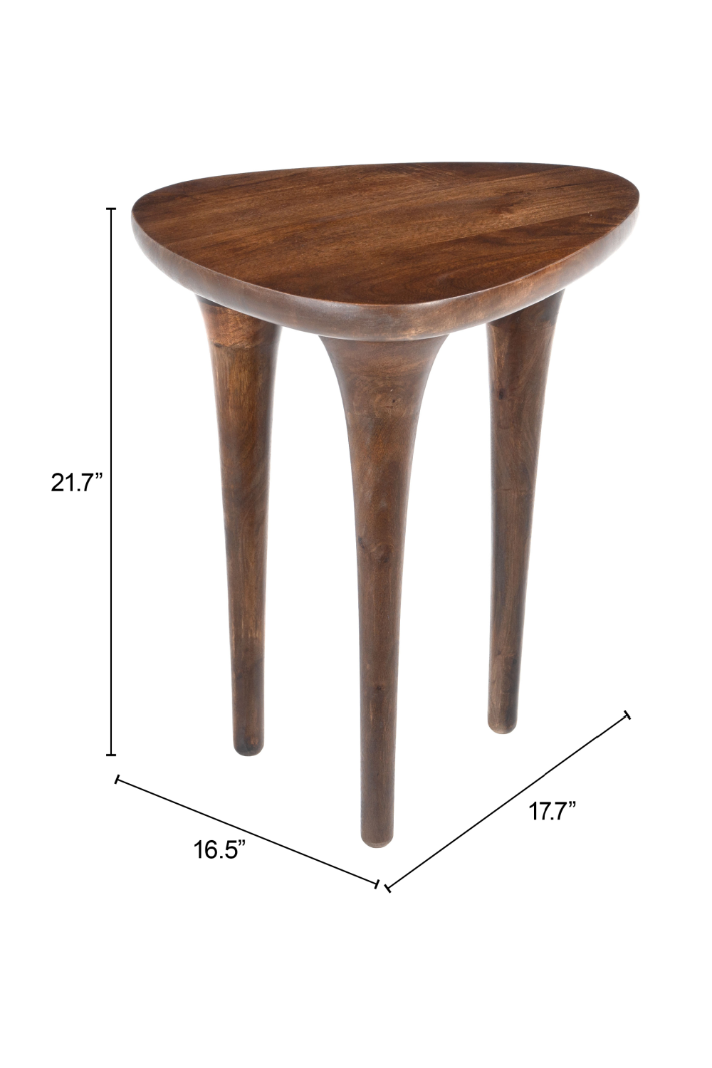 Walnut Finished Side Table | Oroa.com