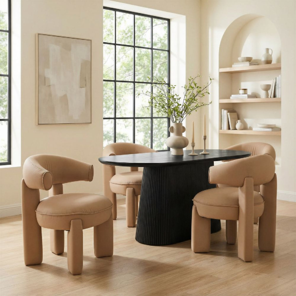 Black Mango Wood Dining Table | Oroa.com
