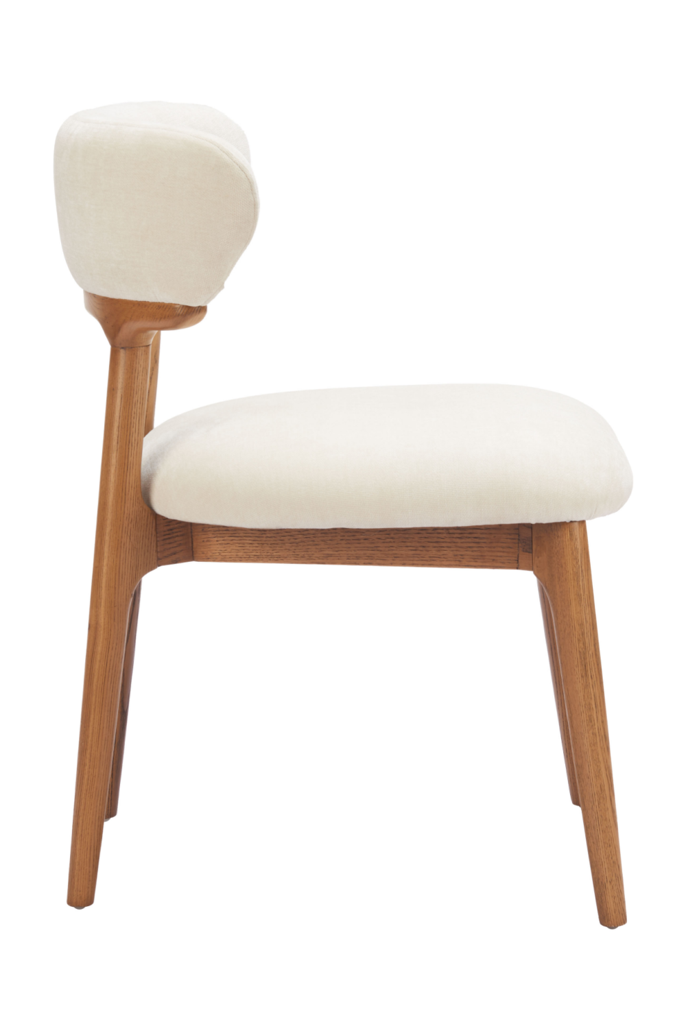 Wood Framed White Dining Chairs (2) | Oroa.com