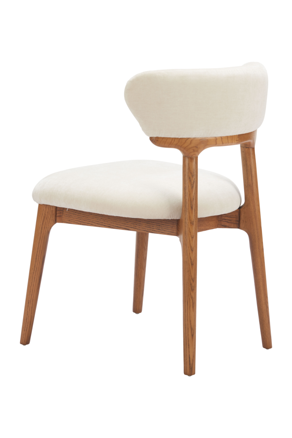 Wood Framed White Dining Chairs (2) | Oroa.com