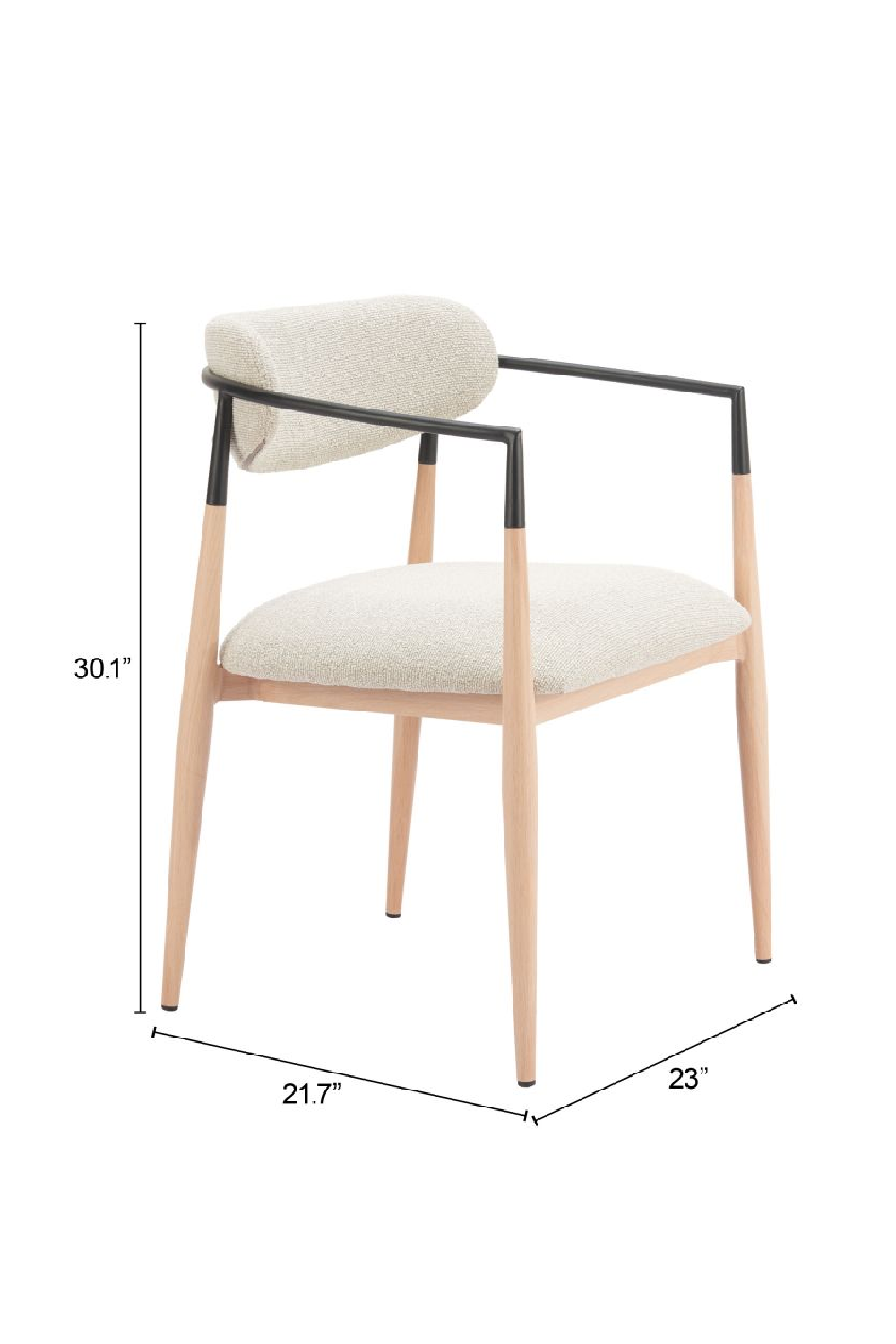 Gray Fabric Modern Dining Chair | Oroa.com