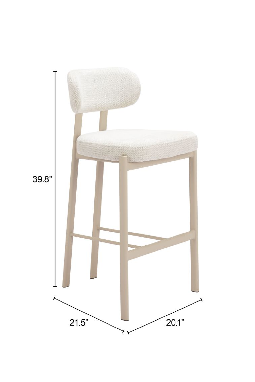 Gray Textured Weave Bar Stools (2) | Oroa.com