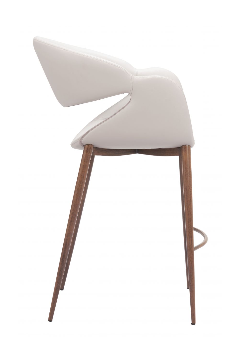 Beige Cut-Out Back Counter Stool | Oroa.com