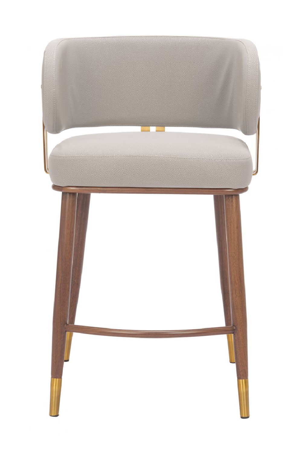 Beige Leather Counter Stool | Oroa.com