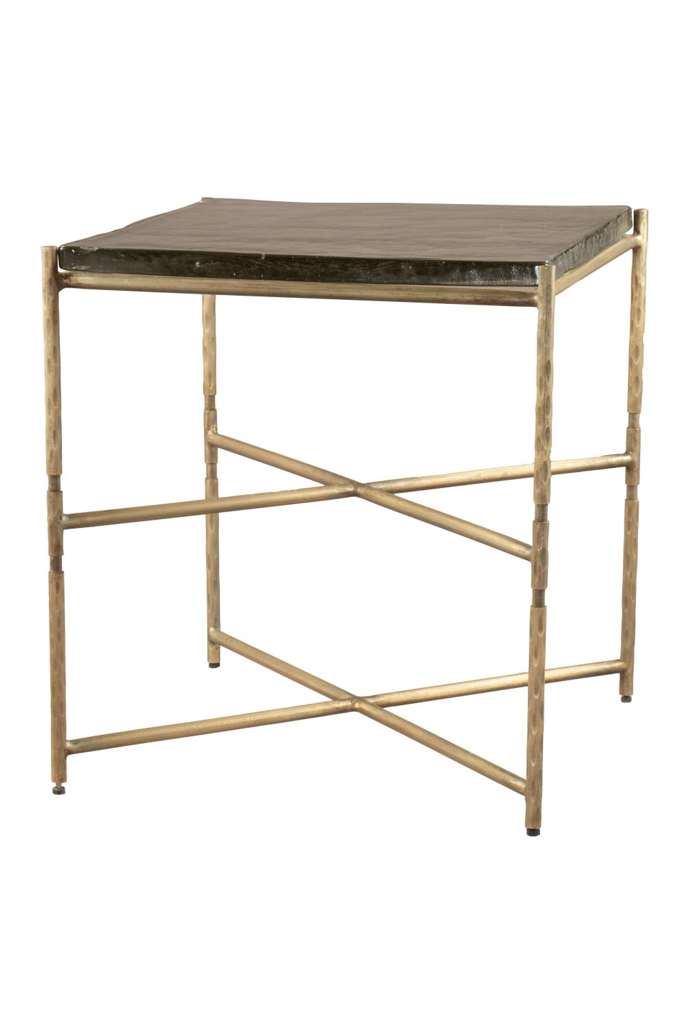 Black Glass Top Side Table | Oroa.com