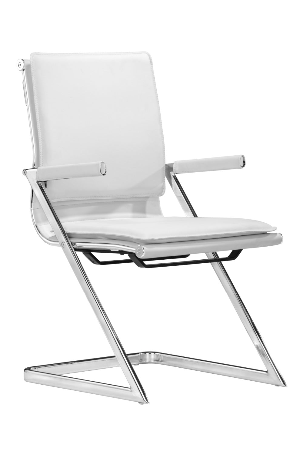 Polished Steel Office Chairs (2) | Oroa.com