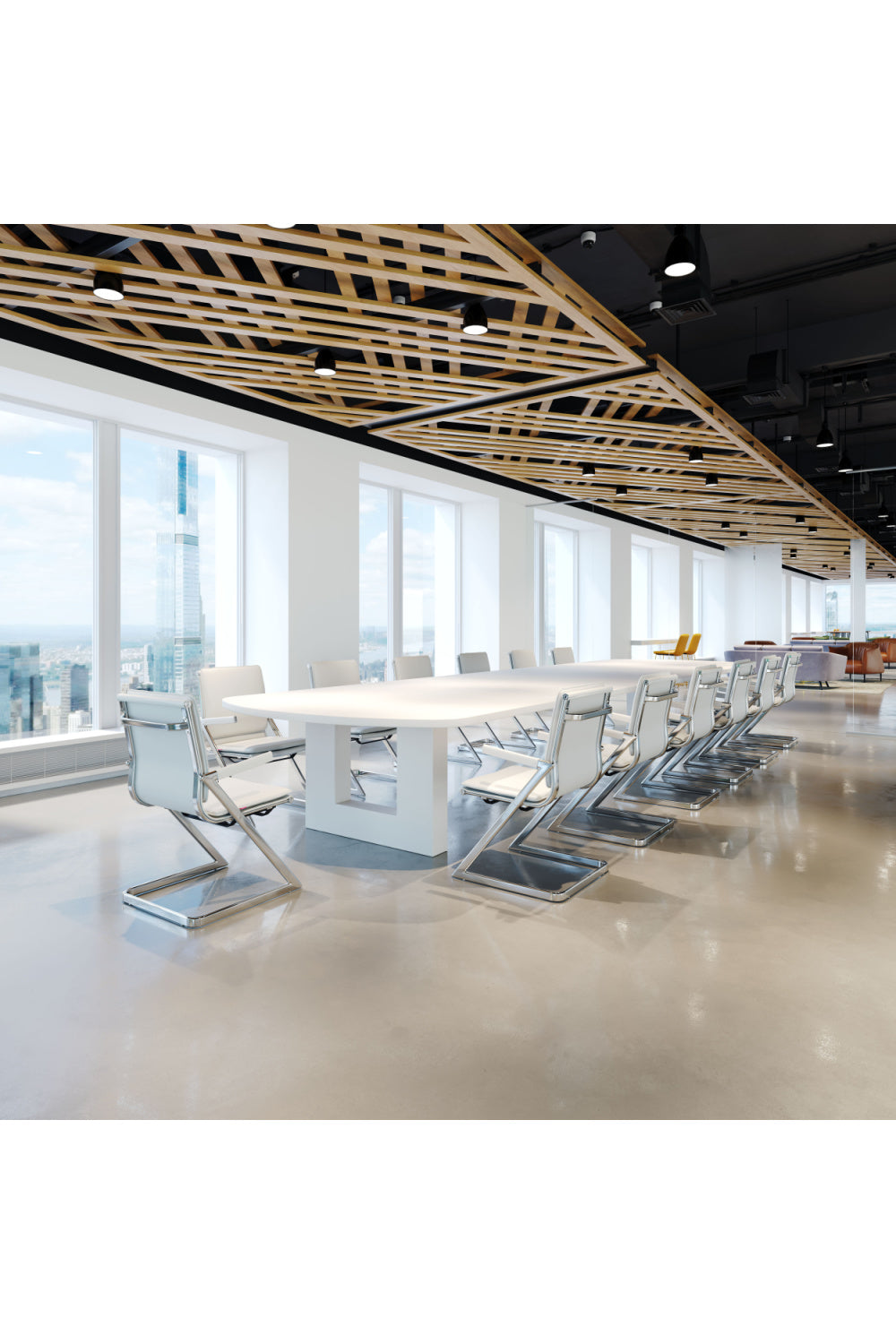 Polished Steel Office Chairs (2) | Oroa.com