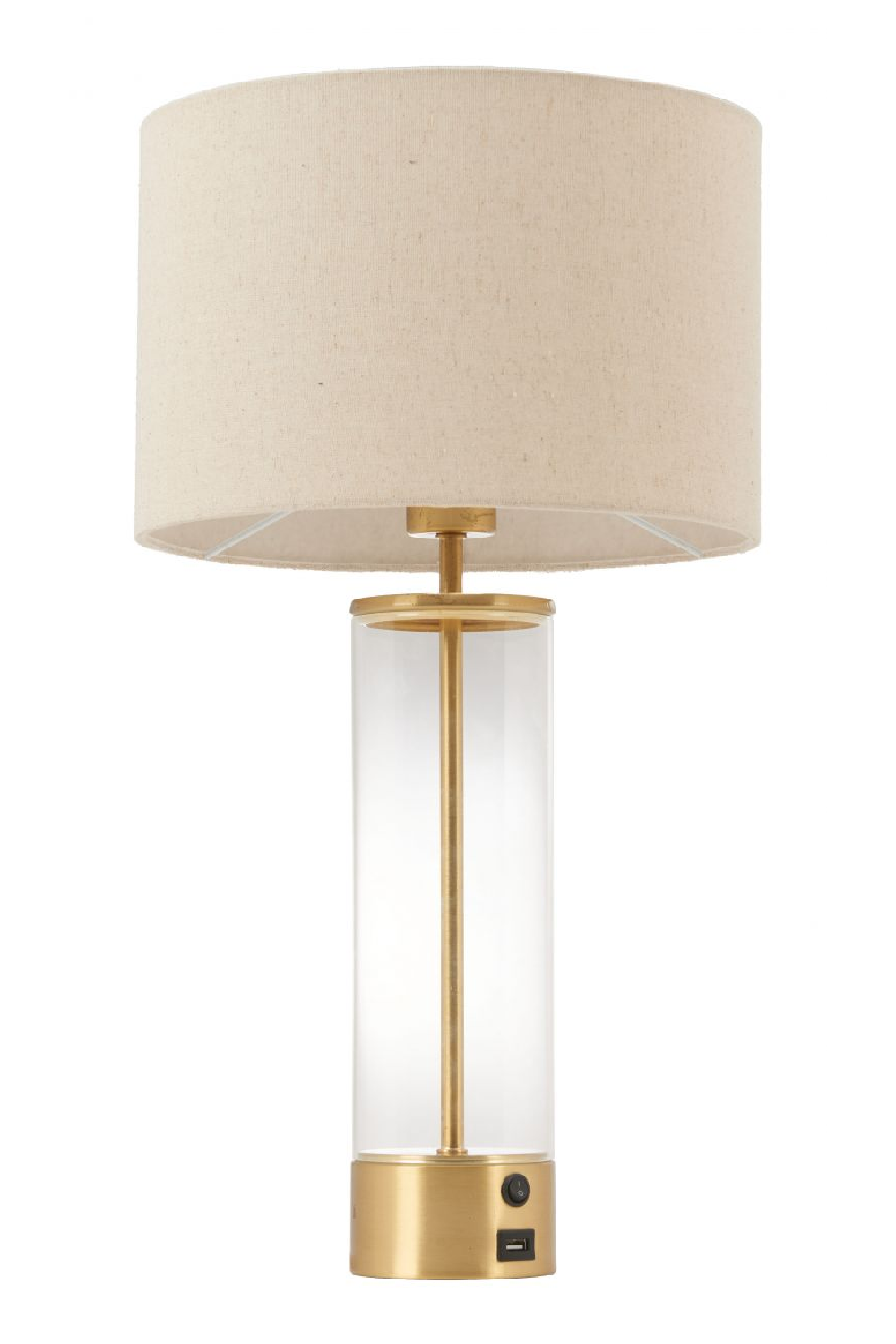 Beige Drum Shade Table Lamp | Oroa.com
