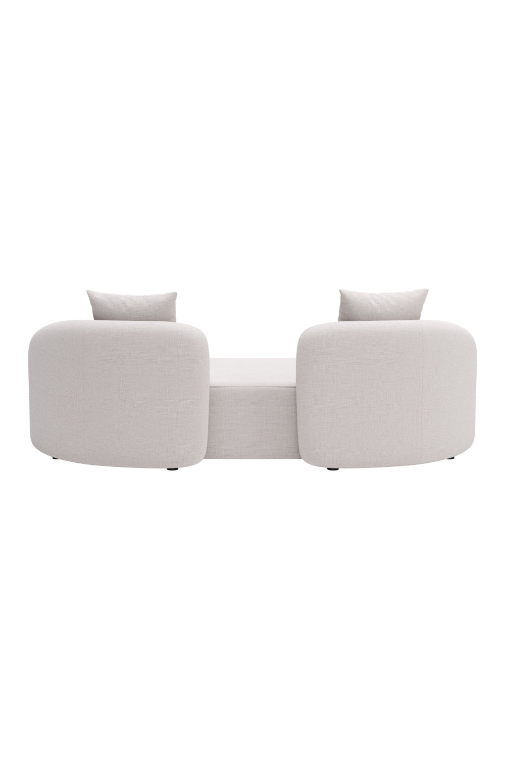 Beige Freeform Outdoor Loveseat | Oroa.com