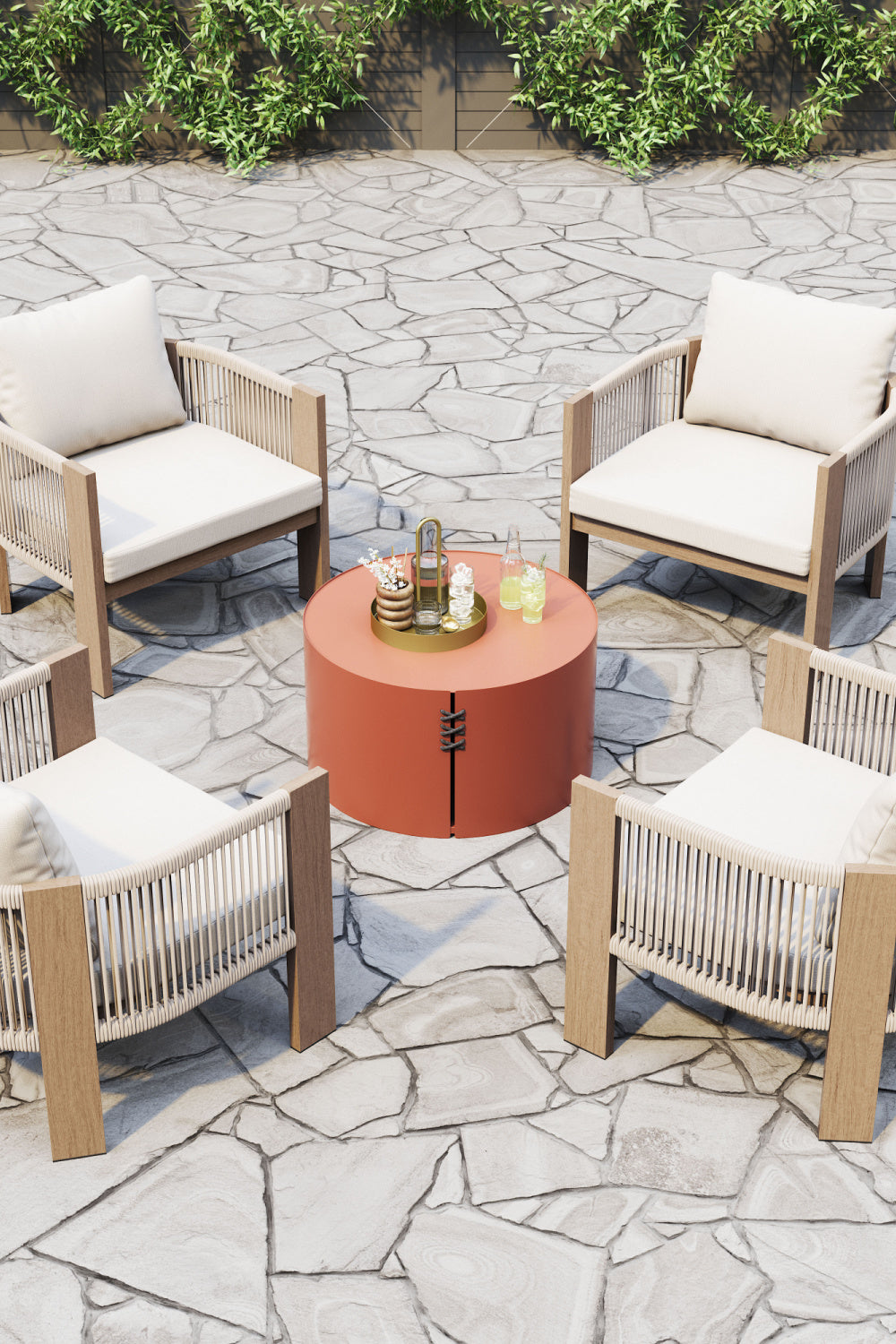 Beige Outdoor Accent Chair | Oroa.com