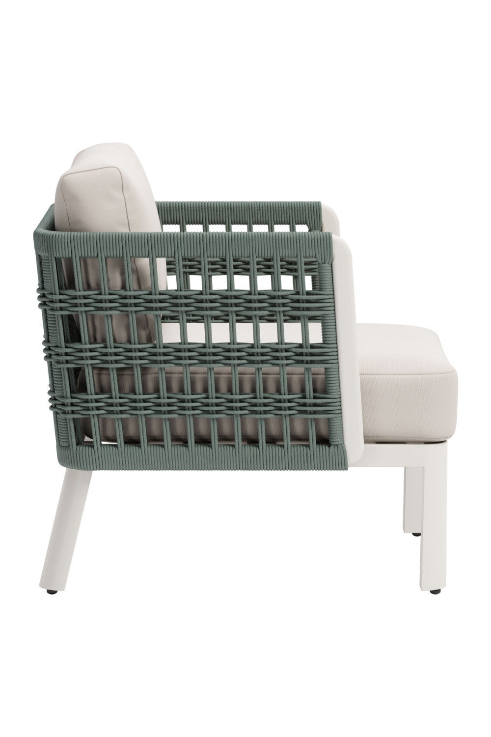 White Olefin Outdoor Lounge Armchair | Oroa.com