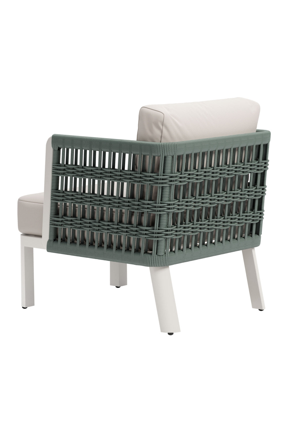 White Olefin Outdoor Lounge Armchair | Oroa.com
