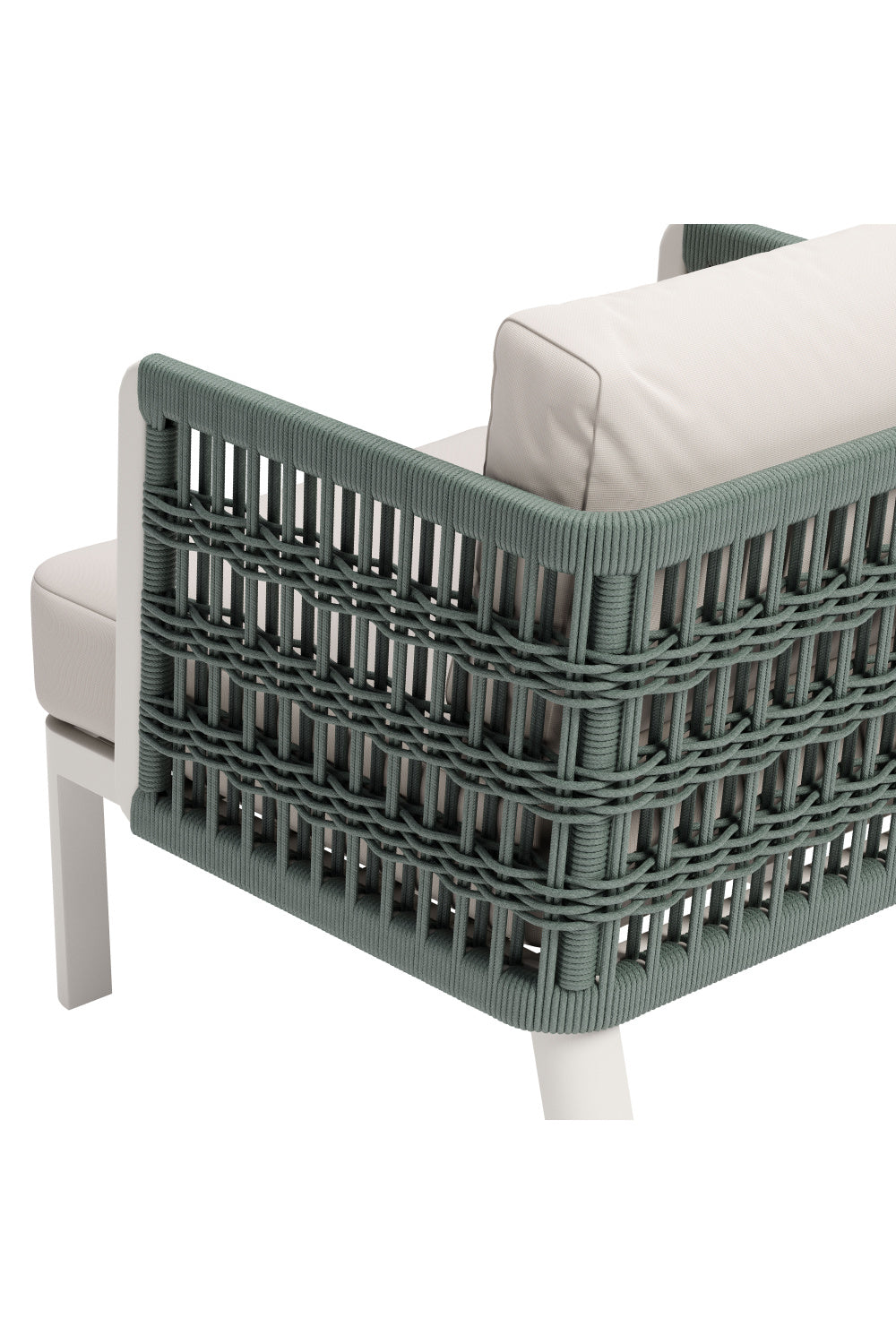 White Olefin Outdoor Lounge Armchair | Oroa.com
