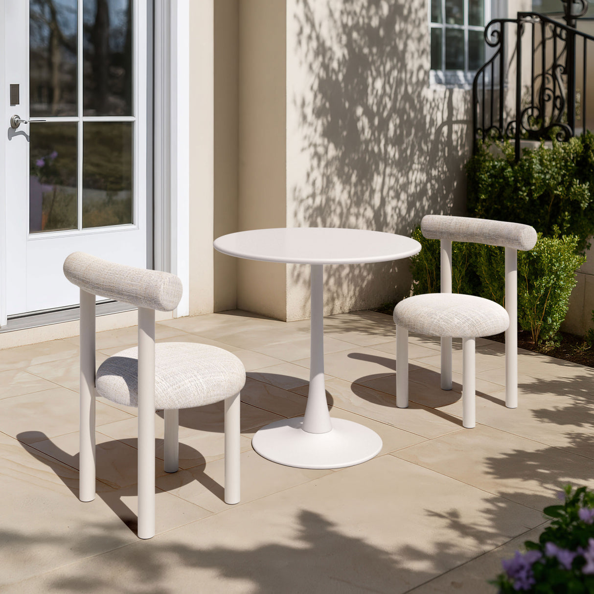 Modern Beige Outdoor Dining Chair | Oroa.com