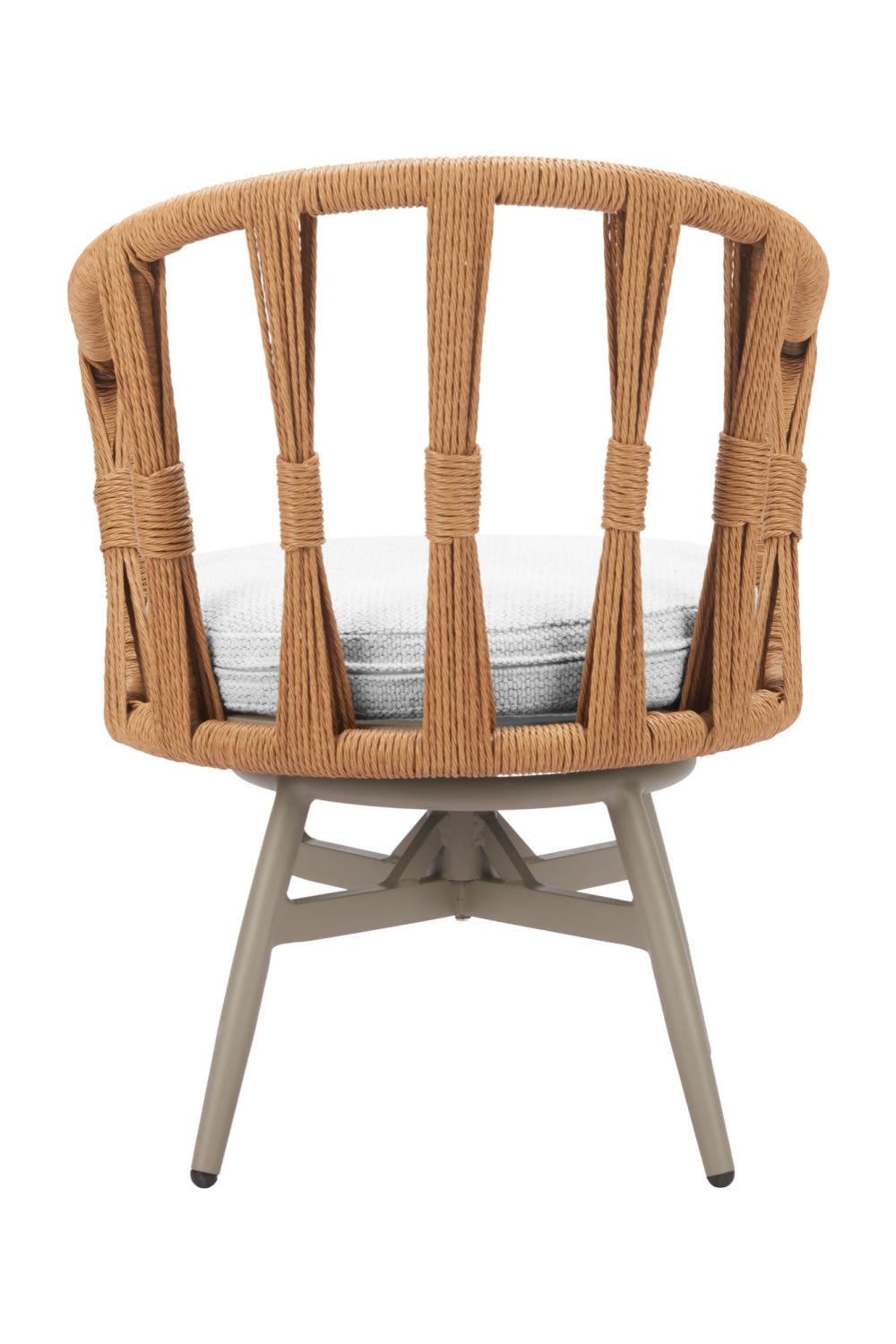Rattan Weave Swivel Outdoor Dining Chair | Oroa.com