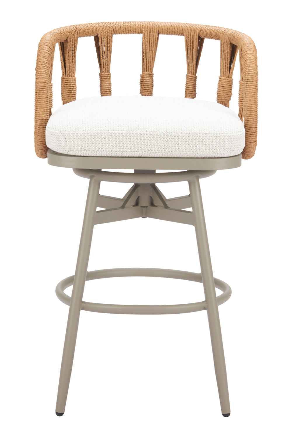 Rattan Weave Swivel Bar Stool | Oroa.com