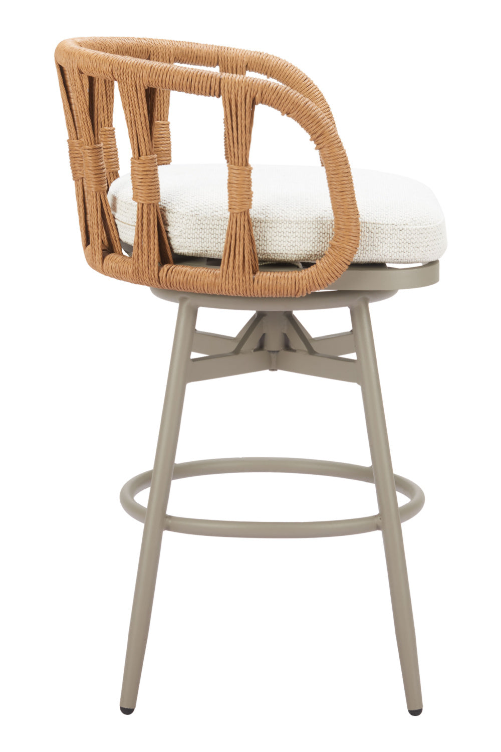 Rattan Weave Swivel Bar Stool | Oroa.com
