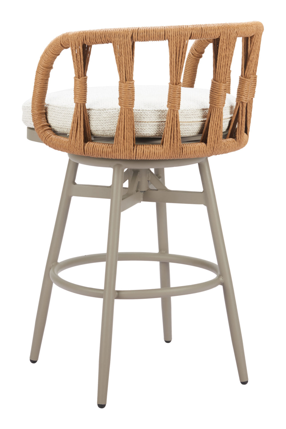 Rattan Weave Swivel Bar Stool | Oroa.com