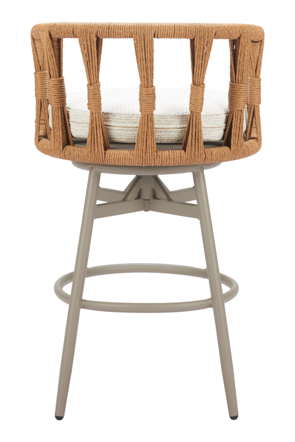 Rattan Weave Swivel Bar Stool | Oroa.com