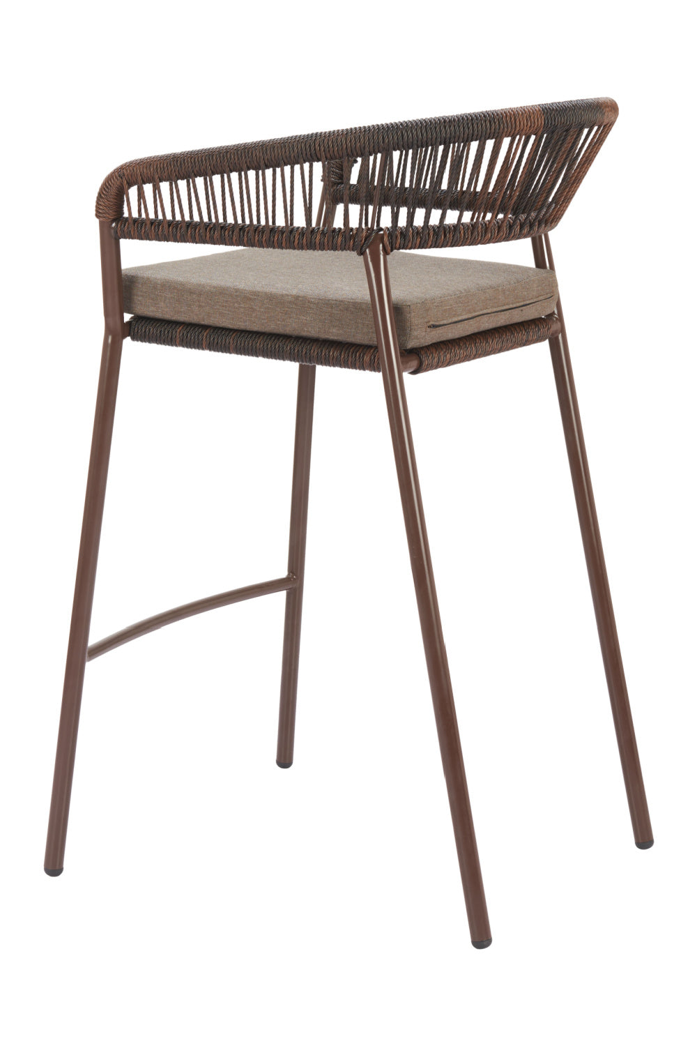 Brown Rattan Outdoor Bar Stools (2) | Oroa.com
