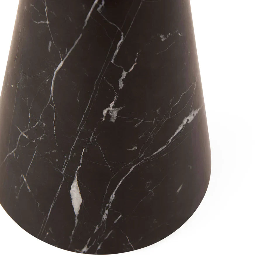 Conical Black Marble Table Lamp | Oroa.com