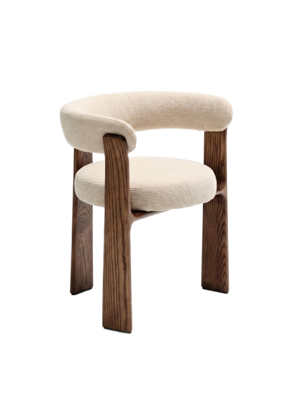 Modern dining chair with dark wood legs - www.oroa.com | Oroa.com
