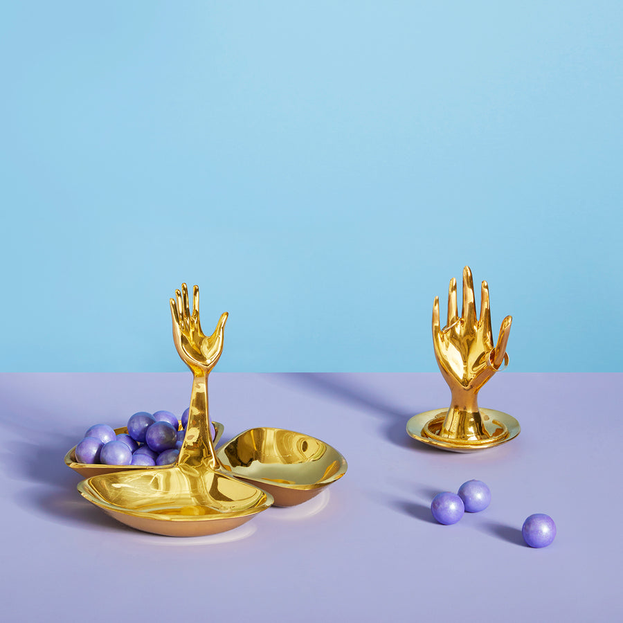 Polished Brass Ring Holder | Oroa.com