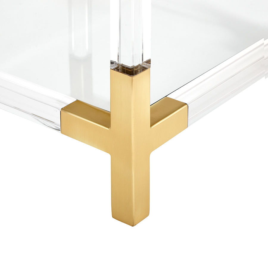 Two-Tier Glass Accent Table | Oroa.com