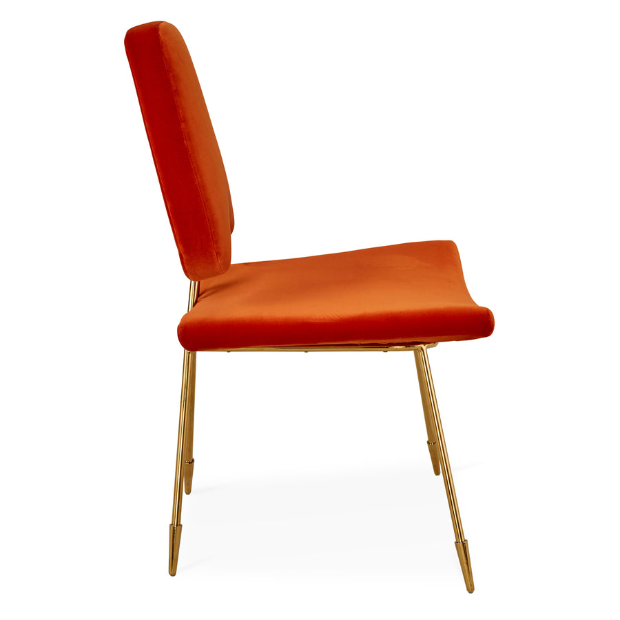Crisscross Brass Frame Dining Chair | Oroa.com