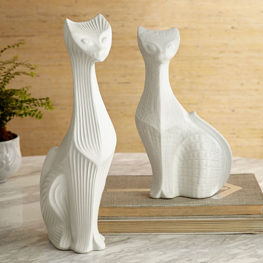 Stoneware Tall Cat Decor | Oroa.com