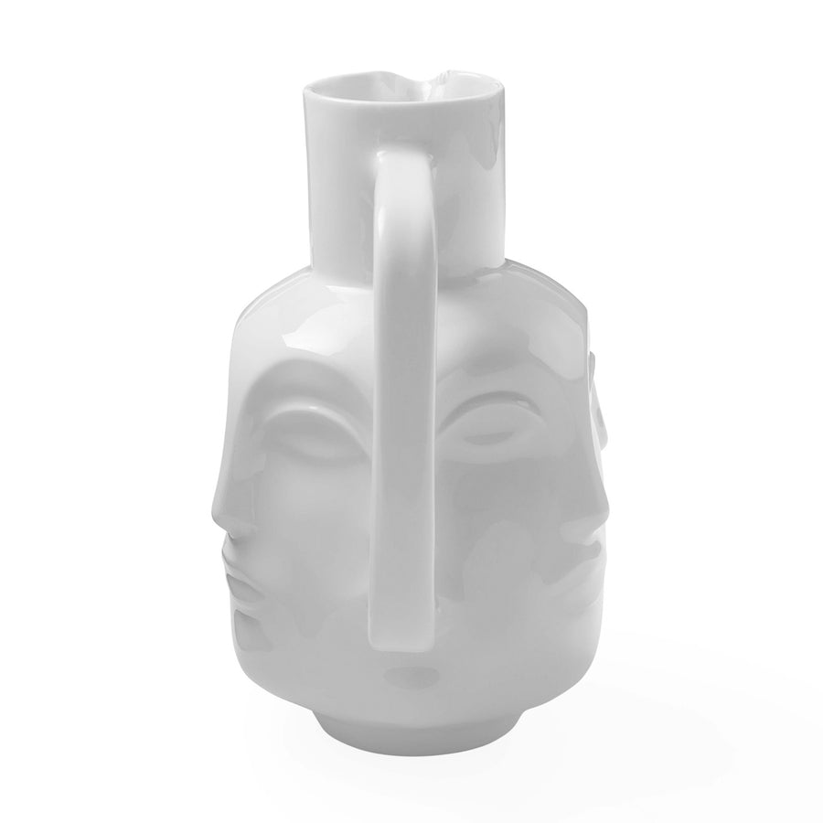 White Porcelain Sculpted Pitcher | Oroa.com