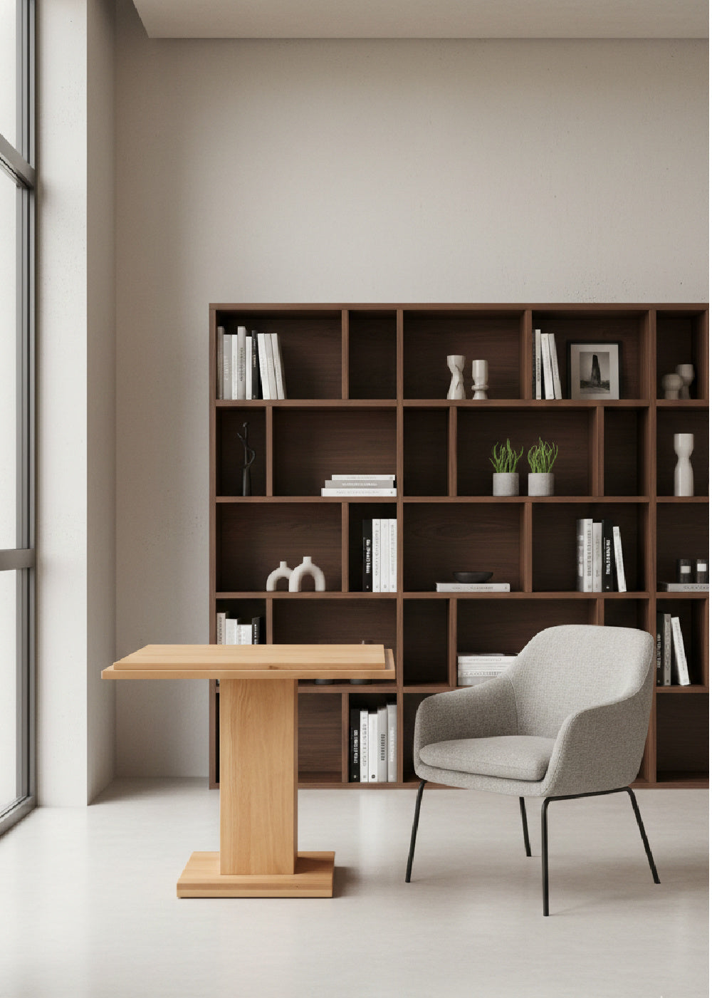 Modern European furniture - Square Natural Wood Table - www.oroa.com | Oroa.com