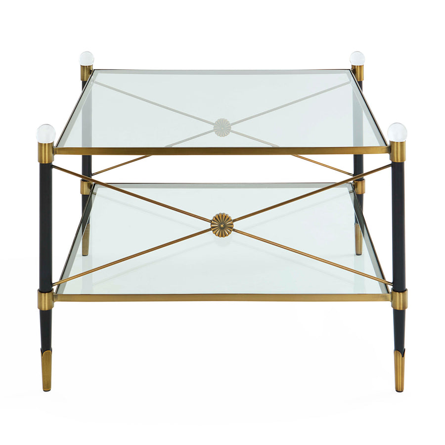 Two-Tier Glass Coffee Table | Oroa.com
