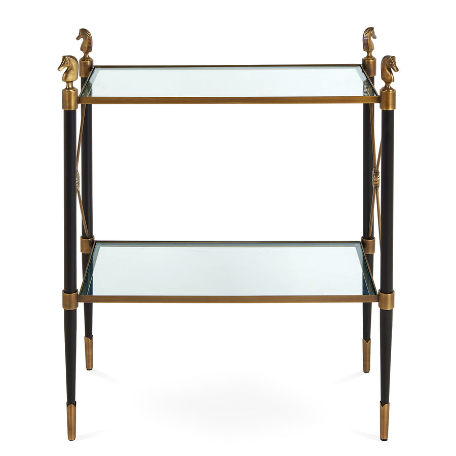 Two-Tier Glass Side Table | Oroa.com