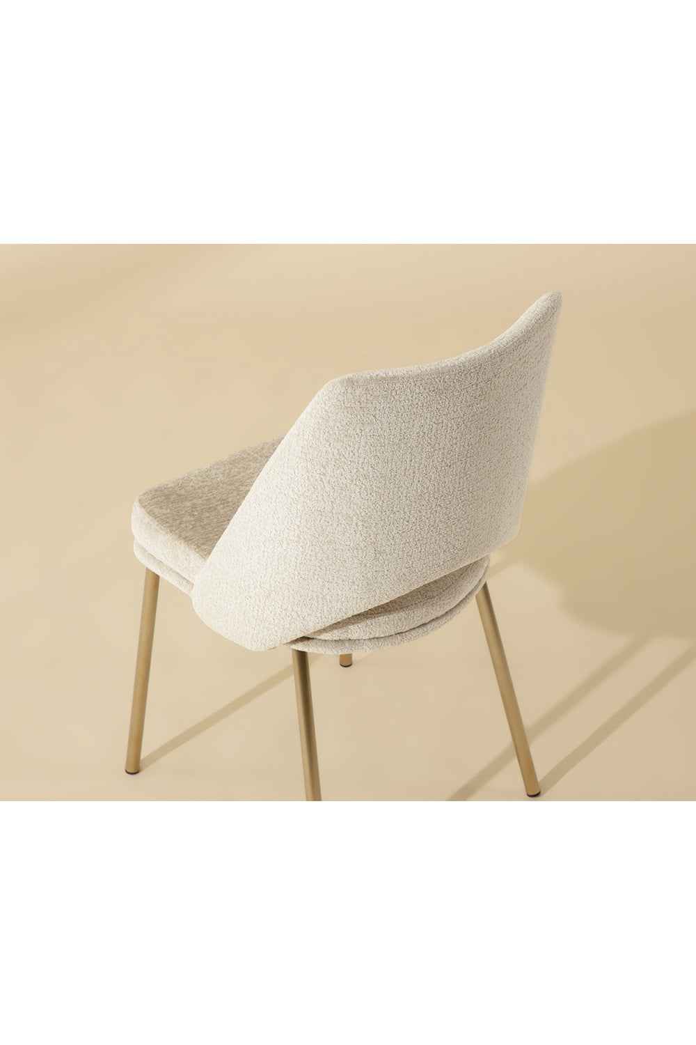 Modern European furniture - Cutout-Back Fabric Dining Chairs (2) - www.oroa.com | Oroa.com