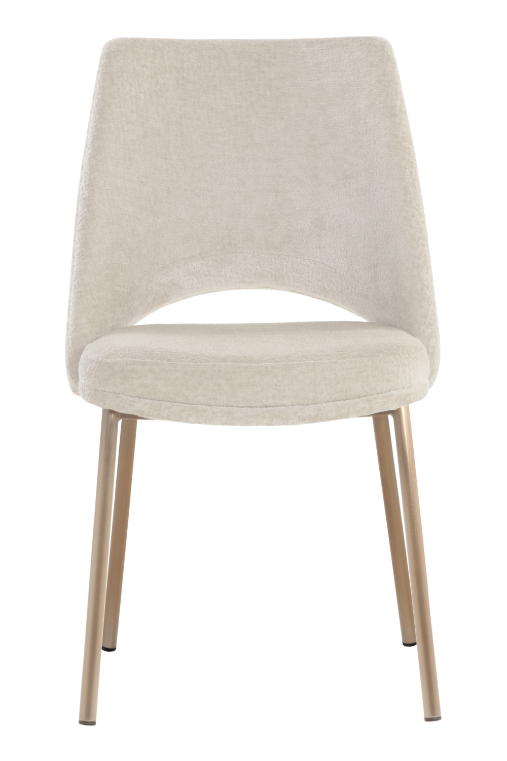 Modern European furniture - Cutout-Back Fabric Dining Chairs (2) - www.oroa.com | Oroa.com
