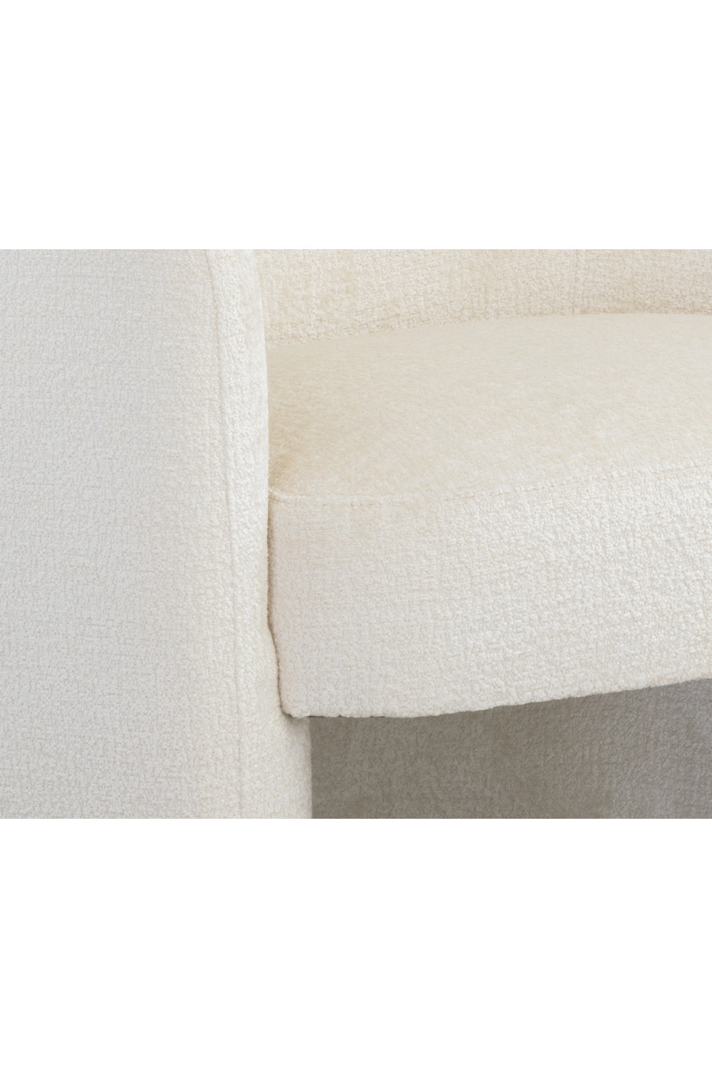 Modern European furniture - White Curved Lounge Chair - www.oroa.com | Oroa.com