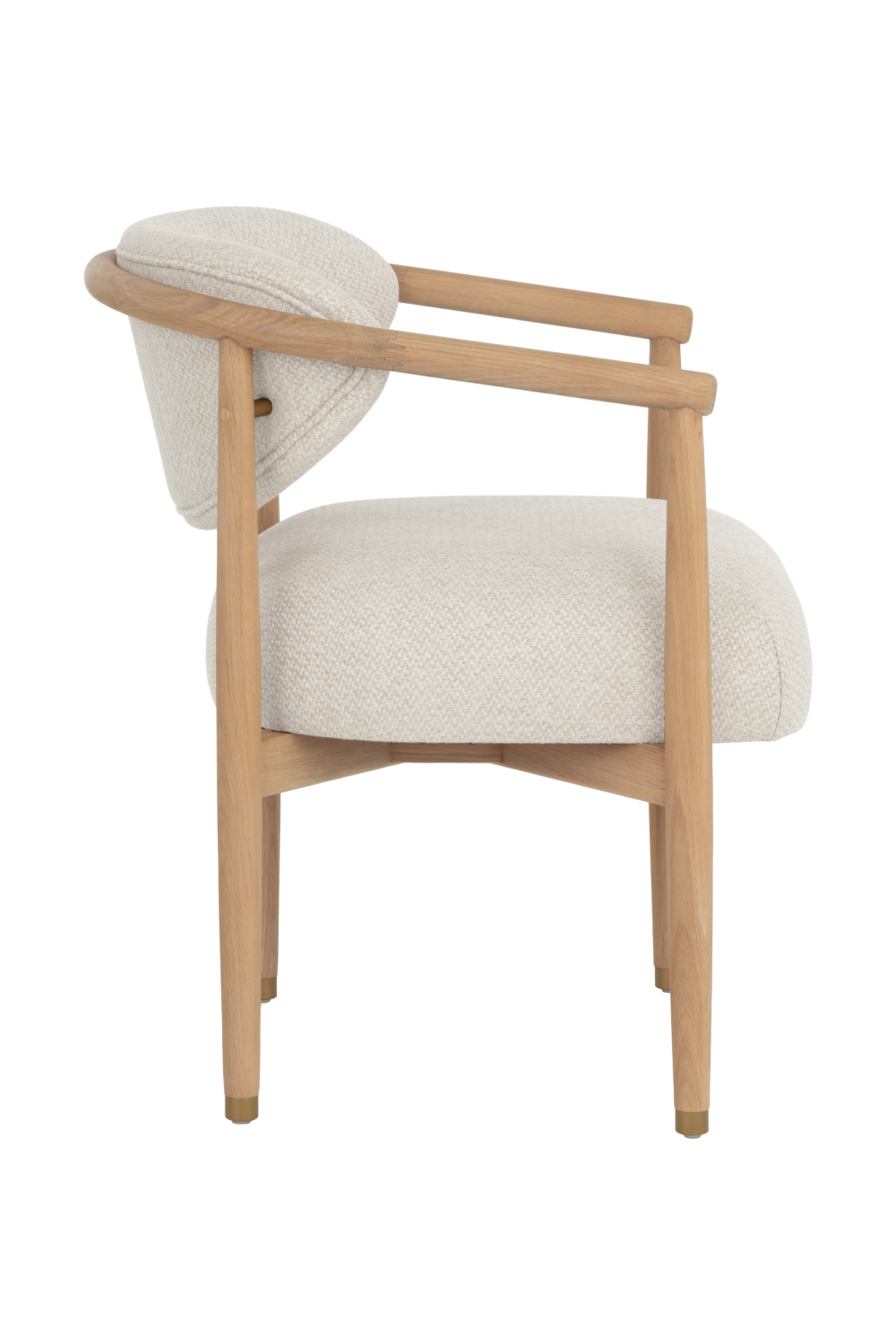 Modern European furniture - Round Oak Frame Dining Armchair - www.oroa.com | Oroa.com