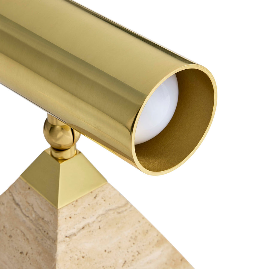 Travertine Pyramid Spotlight | Oroa.com