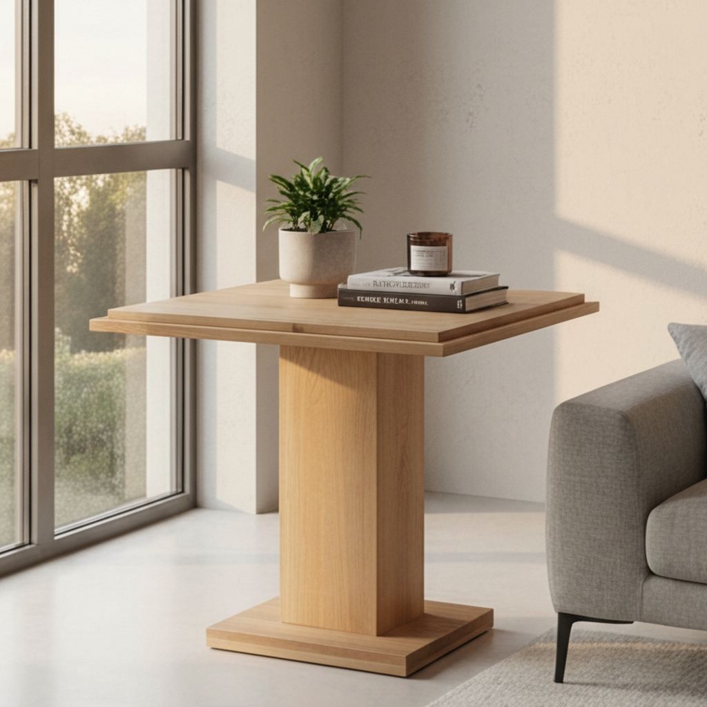 Modern European furniture - Square Natural Wood Table - www.oroa.com | Oroa.com