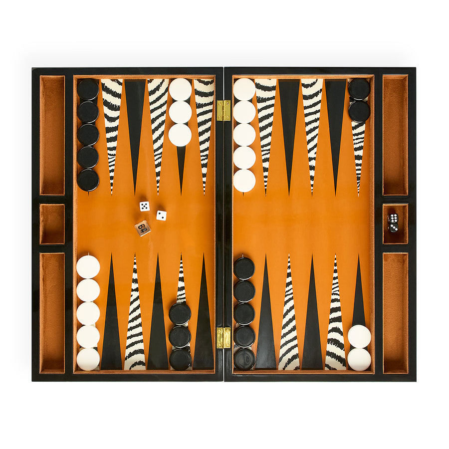 Velvet Lined Backgammon Set | Oroa.com
