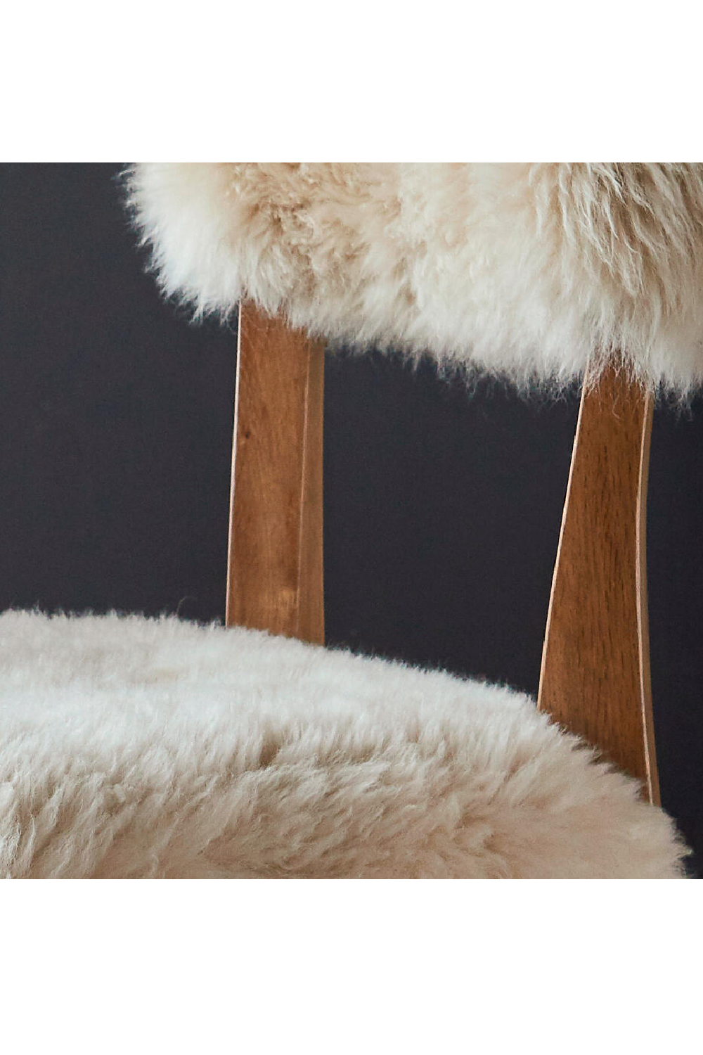 Sheepskin Fur Dining Chair | Oroa.com
