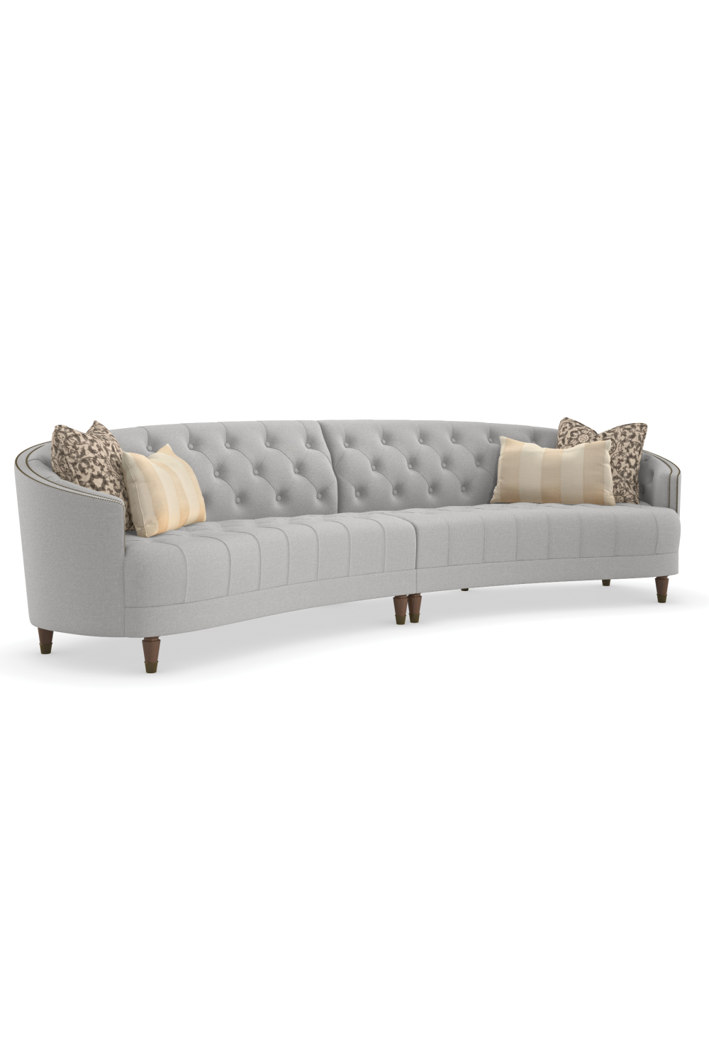 Nail-Trimmed Tufted Sofa | Oroa.com