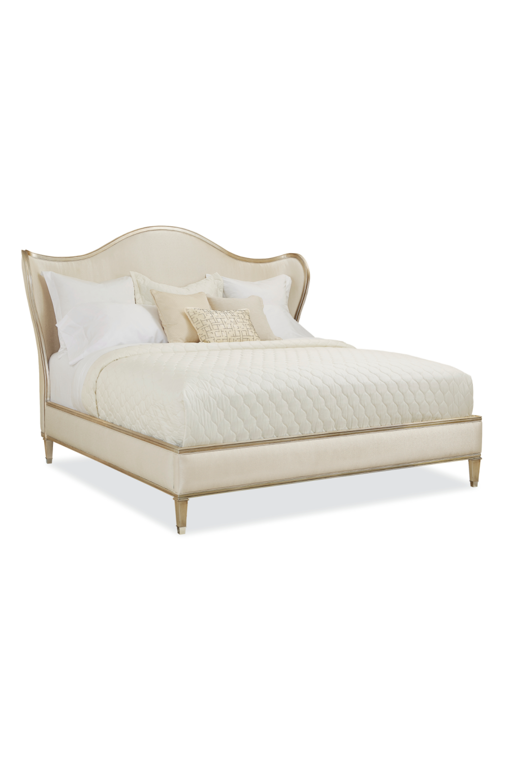 Winged Upholstered Bed | Oroa.com