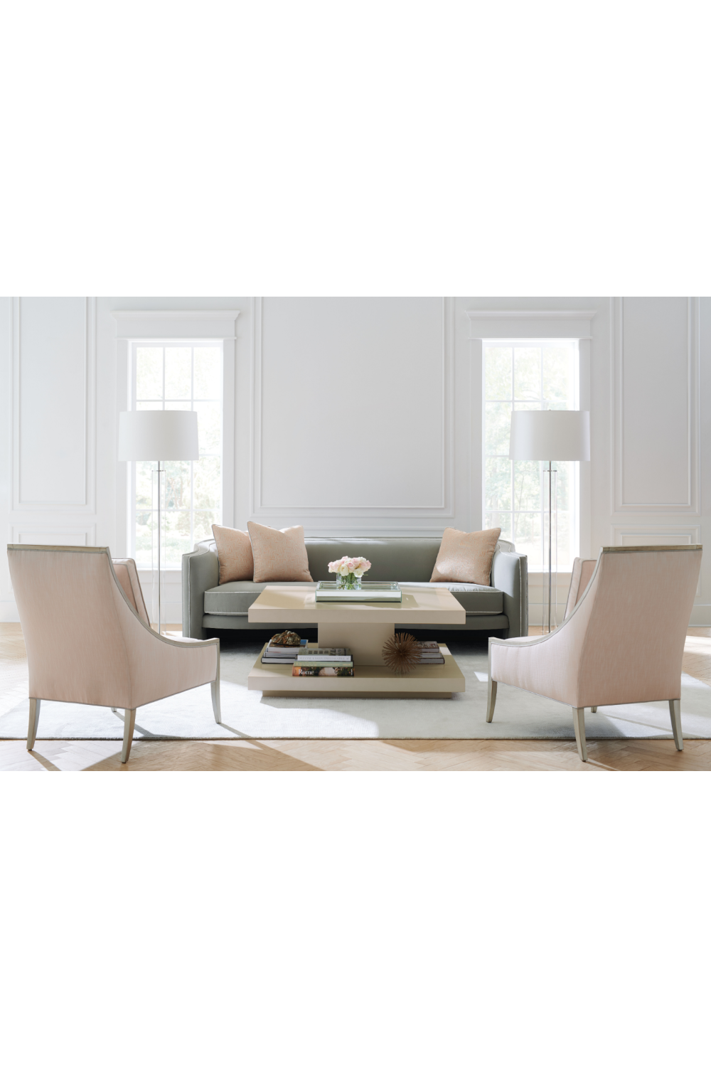 Beige Geometrical Coffee Table | Oroa.com