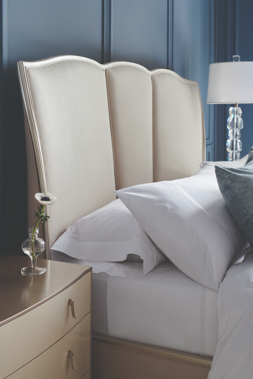 Cream Modern Nightstand | Oroa.com