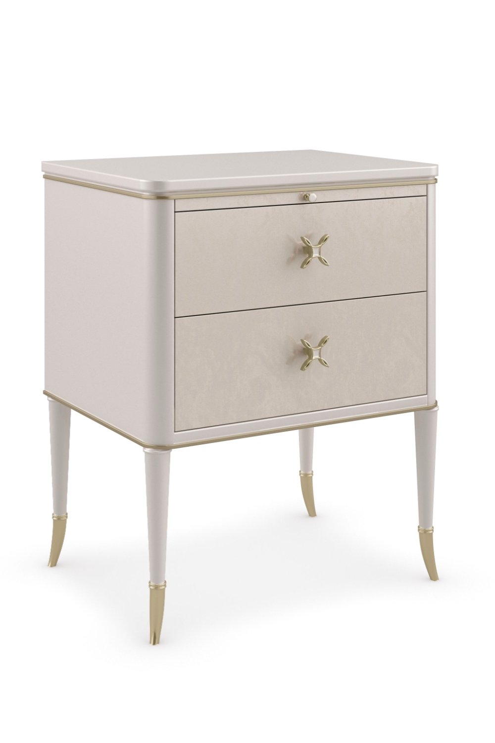 Modern Cream Nightstand | Oroa.com