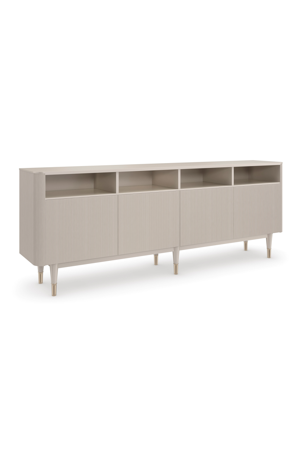 Taupe Reeded TV Cabinet | Oroa.com