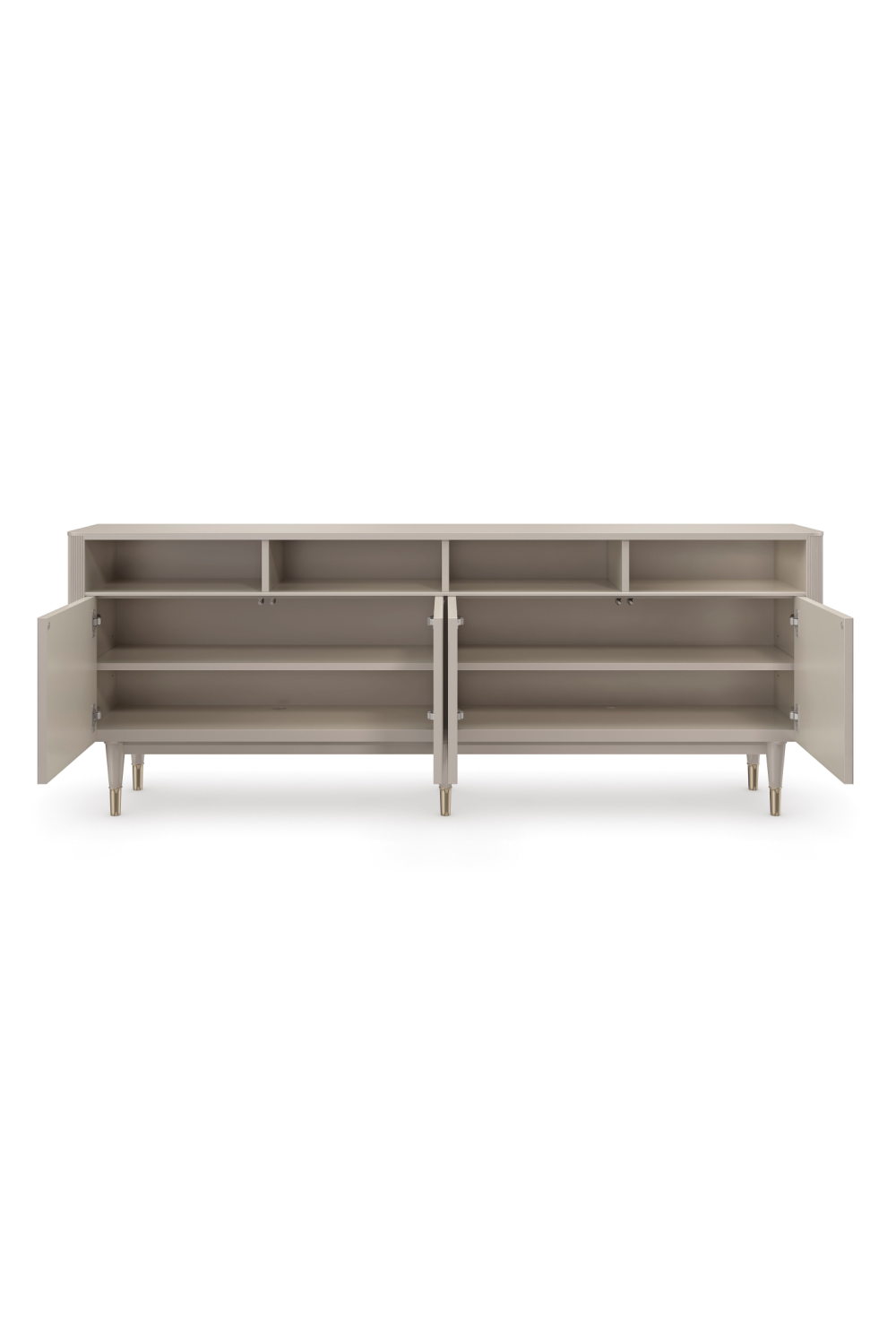 Taupe Reeded TV Cabinet | Oroa.com