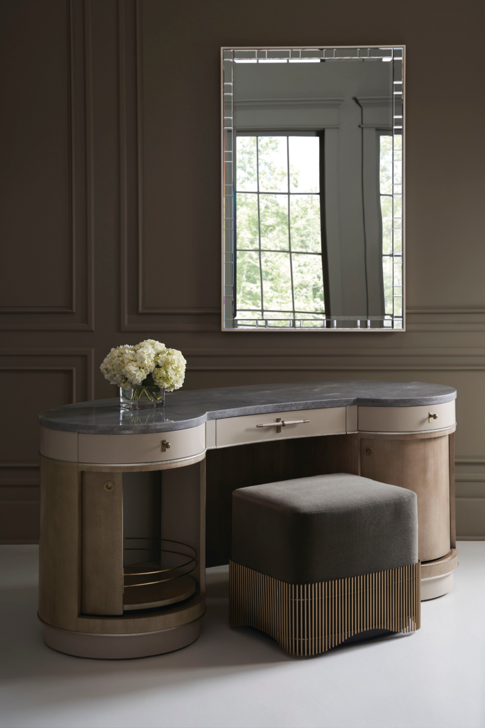 Moss Green Ottoman | Oroa.com